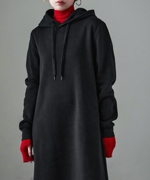 Fashion Letter | 裏起毛 フーディールームワンピース M-LLsize(ルームワンピース)
