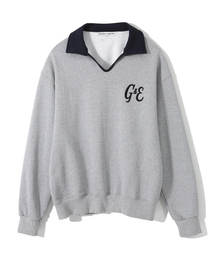 GARDEN EXPRESS（ガーデンエクスプレス）の「G&E Collar Sweatshirt (grey)（スウェット）」