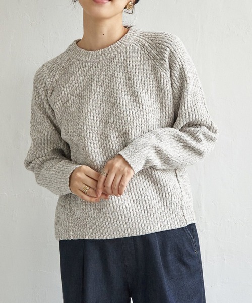 セール】畦編みモールニットプルオーバー（ニット/セーター）｜ikka