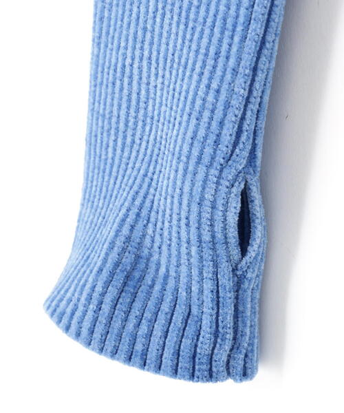 DROIT BELLO（ドロイトベロ）の「CHIGNON(シニヨン) モールヤーンショートプルオーバー（ニット/セーター・レディース・ブルー/グレー・F）」の15枚目の写真