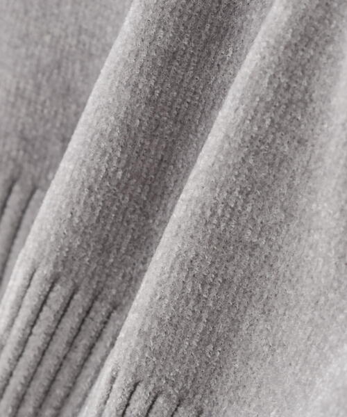 DROIT BELLO（ドロイトベロ）の「CHIGNON(シニヨン) モールヤーンショートプルオーバー（ニット/セーター・レディース・ブルー/グレー・F）」の3枚目の写真