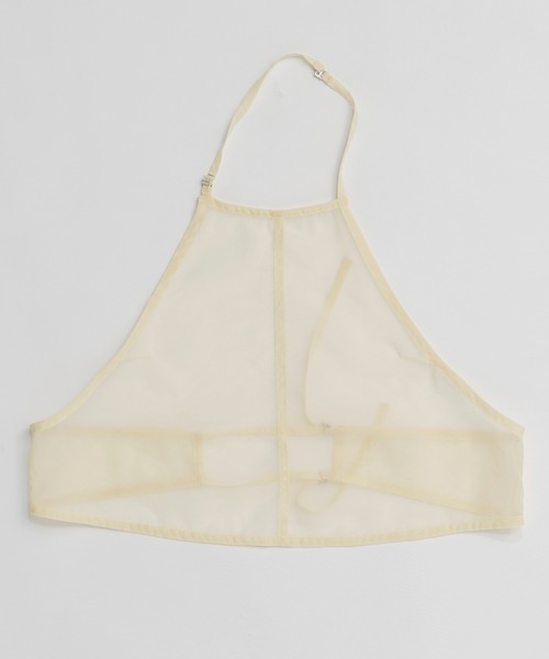 MAISON SPECIAL（メゾンスペシャル）の「Sheer Bustier Combi Shorts/シアービスチェコンビシャツ（シャツ/ブラウス・レディース・ピンク/ホワイト/グレー・FREE）」の18枚目の写真