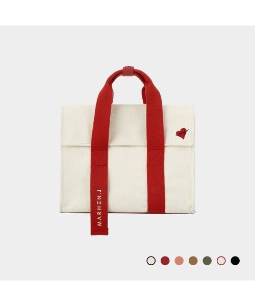 MARHEN.J（マルヘンジェイ）の「ROY MINI（トートバッグ・レディース・ブラック/レッド/ピンク/グリーン/アイボリー/サンドベージュ/その他・FREE）」の7枚目の写真