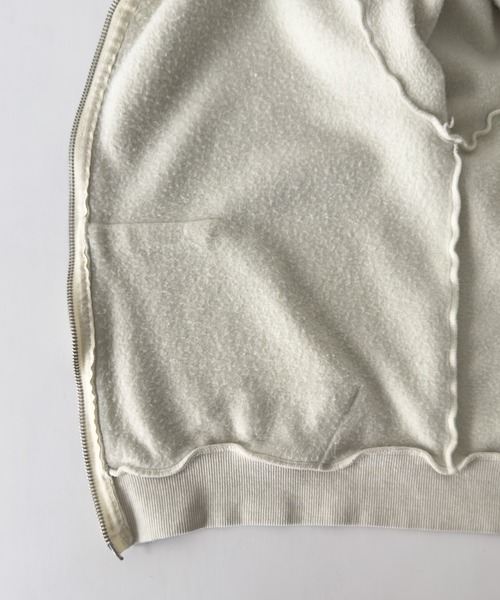 CANAL JEAN（キャナルジーン）の「Lakey Park　ピグメントコンパクトパーカー（パーカー・レディース・アイボリー/チャコールグレー・ONE SIZE）」の19枚目の写真