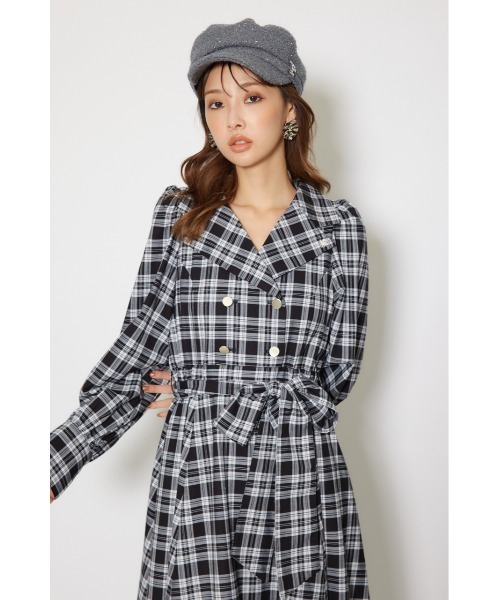 rienda（リエンダ）の「【POLO BCS】オープンカラーフレアワンピース 秋服 冬服（ワンピース・レディース・ブラック系その他/ブラウン系その他/ブルー・SMALL/MEDIUM）」の22枚目の写真