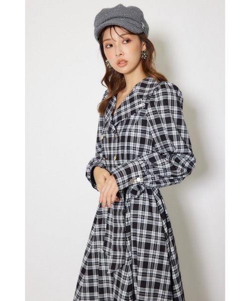 rienda（リエンダ）の「【POLO BCS】オープンカラーフレアワンピース 秋服 冬服（ワンピース・レディース・ブラック系その他/ブラウン系その他/ブルー・SMALL/MEDIUM）」の21枚目の写真