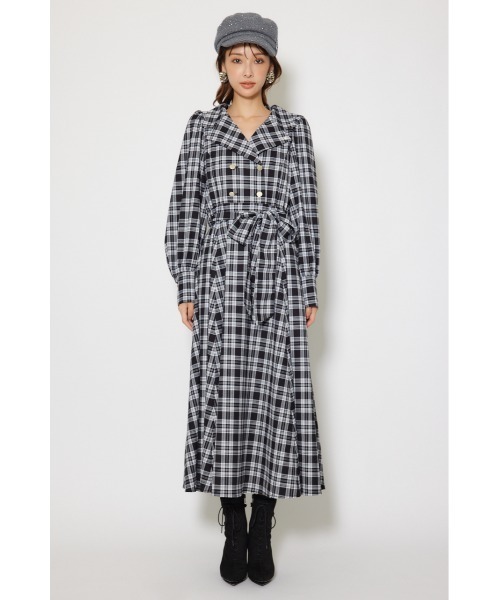 rienda（リエンダ）の「【POLO BCS】オープンカラーフレアワンピース 秋服 冬服（ワンピース・レディース・ブラック系その他/ブラウン系その他/ブルー・SMALL/MEDIUM）」の20枚目の写真