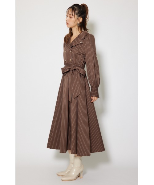 rienda（リエンダ）の「【POLO BCS】オープンカラーフレアワンピース 秋服 冬服（ワンピース・レディース・ブラック系その他/ブラウン系その他/ブルー・SMALL/MEDIUM）」の18枚目の写真