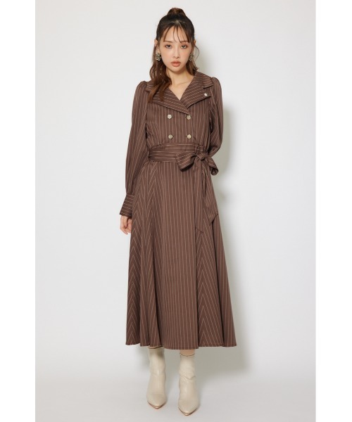 rienda（リエンダ）の「【POLO BCS】オープンカラーフレアワンピース 秋服 冬服（ワンピース・レディース・ブラック系その他/ブラウン系その他/ブルー・SMALL/MEDIUM）」の17枚目の写真