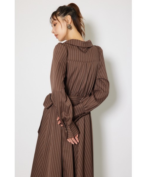 rienda（リエンダ）の「【POLO BCS】オープンカラーフレアワンピース 秋服 冬服（ワンピース・レディース・ブラック系その他/ブラウン系その他/ブルー・SMALL/MEDIUM）」の14枚目の写真
