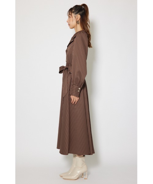 rienda（リエンダ）の「【POLO BCS】オープンカラーフレアワンピース 秋服 冬服（ワンピース・レディース・ブラック系その他/ブラウン系その他/ブルー・SMALL/MEDIUM）」の12枚目の写真