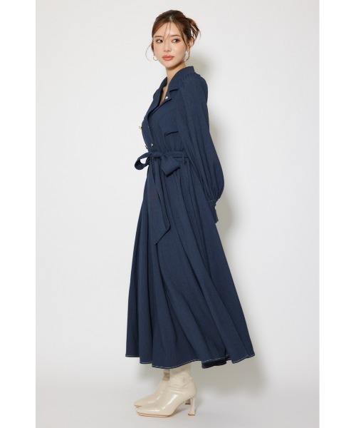 POLO BCS】オープンカラーフレアワンピース 秋服 冬服（ワンピース