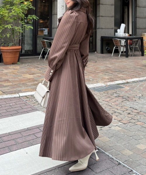 POLO BCS】オープンカラーフレアワンピース 秋服 冬服（ワンピース