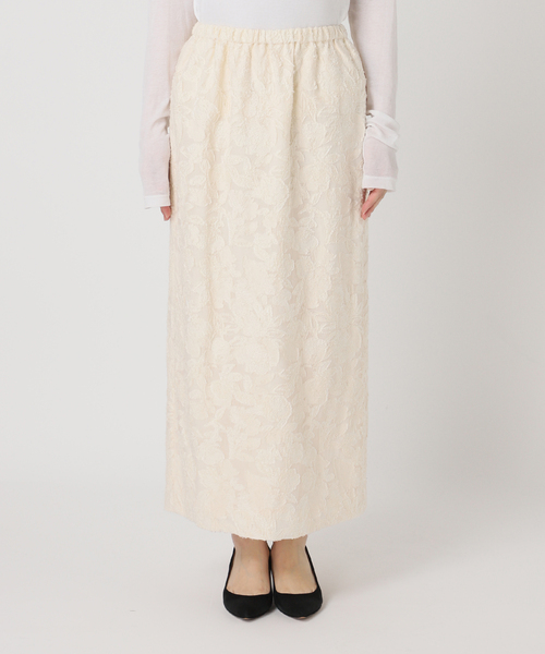 セール】フラワージャガードストレートスカート（スカート）｜Spick