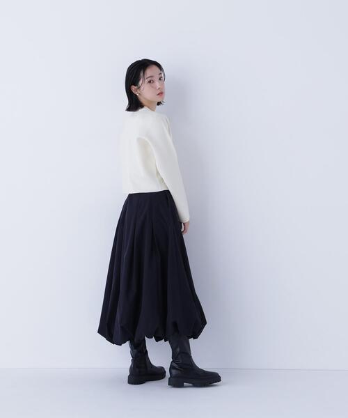 NATURAL BEAUTY BASIC(ナチュラルビューティーベーシック)の「◇タックバルーンスカート(スカート・レディース・ブラック/オフホワイト/ブルー・P/S/MEDIUM/SMALL)」の9枚目の写真