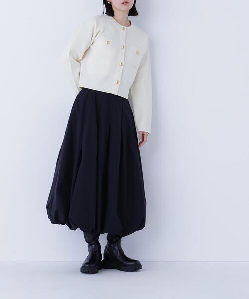 NATURAL BEAUTY BASIC(ナチュラルビューティーベーシック)の「◇タックバルーンスカート(スカート・レディース・ブラック/オフホワイト/ブルー・P/S/MEDIUM/SMALL)」の11枚目の写真