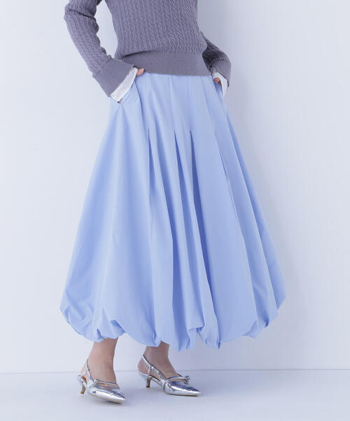 NATURAL BEAUTY BASIC（ナチュラルビューティーベーシック）の「◇タックバルーンスカート（スカート・レディース・ブラック/オフホワイト/ブルー・P/S/MEDIUM/SMALL）」の19枚目の写真