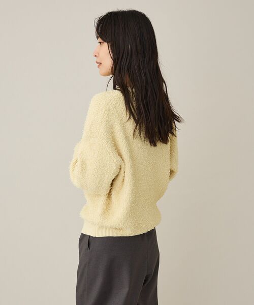 CRAFT STANDARD BOUTIQUE(クラフトスタンダードブティック)の「洗える/ネップヘンリーネックニットプルオーバー(ニット/セーター・レディース・レッド/アイボリー/ブラック/ライトイエロー・FREE)」の9枚目の写真