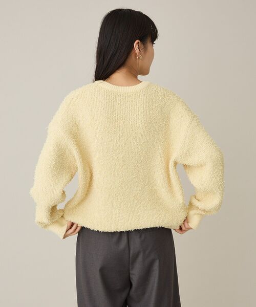 CRAFT STANDARD BOUTIQUE(クラフトスタンダードブティック)の「洗える/ネップヘンリーネックニットプルオーバー(ニット/セーター・レディース・レッド/アイボリー/ブラック/ライトイエロー・FREE)」の10枚目の写真