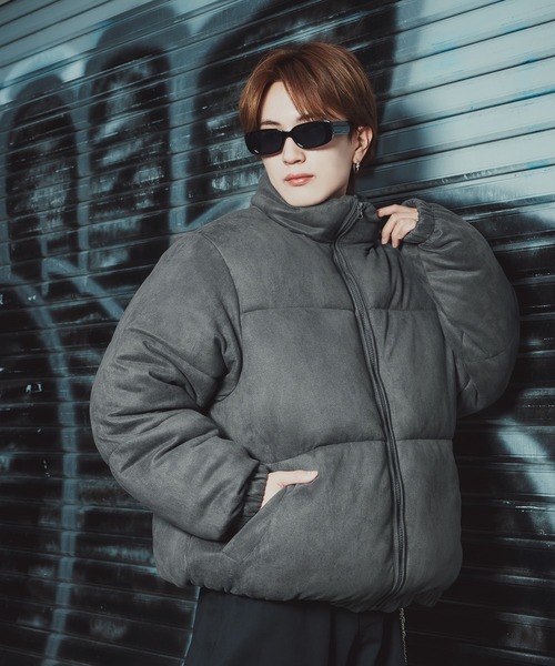 improves（インプローブス）の「スエードタッチ 中綿 ダウンジャケット（ダウンジャケット/コート・メンズ・ライトベージュ/チャコール・SMALL/MEDIUM/X-LARGE/LARGE）」の5枚目の写真