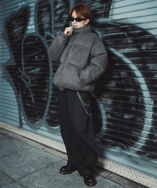 improves（インプローブス）の「スエードタッチ 中綿 ダウンジャケット（ダウンジャケット/コート・メンズ・ライトベージュ/チャコール・SMALL/MEDIUM/X-LARGE/LARGE）」の8枚目の写真