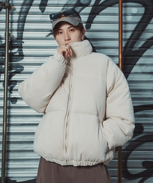 improves（インプローブス）の「スエードタッチ 中綿 ダウンジャケット（ダウンジャケット/コート・メンズ・ライトベージュ/チャコール・SMALL/MEDIUM/X-LARGE/LARGE）」の4枚目の写真