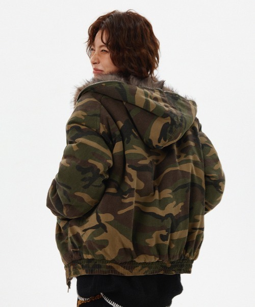 mushwear(マッシュウェア)の「内側フルファー中綿ジャケット(ブルゾン・メンズ・カモフラージュ・X-LARGE/LARGE/MEDIUM/SMALL)」の3枚目の写真