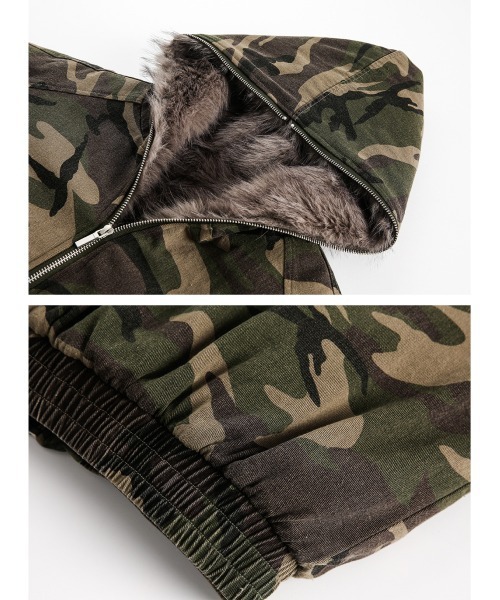 mushwear(マッシュウェア)の「内側フルファー中綿ジャケット(ブルゾン・メンズ・カモフラージュ・X-LARGE/LARGE/MEDIUM/SMALL)」の8枚目の写真