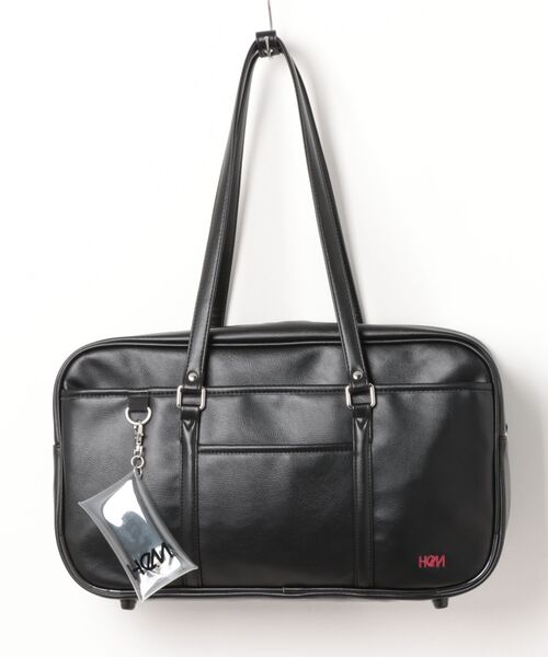 HeM（ヘム）の「【HeM/ヘム】 セブンティーンコラボ スクールバッグ 18L SAC'S BAR 別注 スクールボストン スクバ（ボストンバッグ・レディース・ブラウン/ブラック・FREE）」の17枚目の写真