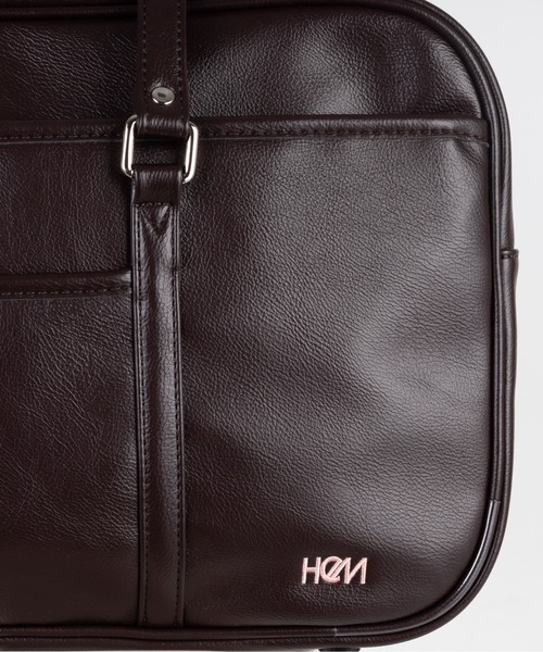 HeM（ヘム）の「【HeM/ヘム】 セブンティーンコラボ スクールバッグ 18L SAC'S BAR 別注 スクールボストン スクバ（ボストンバッグ・レディース・ブラウン/ブラック・FREE）」の10枚目の写真