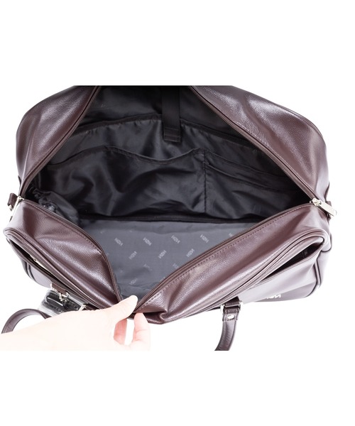 HeM（ヘム）の「【HeM/ヘム】 セブンティーンコラボ スクールバッグ 18L SAC'S BAR 別注 スクールボストン スクバ（ボストンバッグ・レディース・ブラウン/ブラック・FREE）」の12枚目の写真