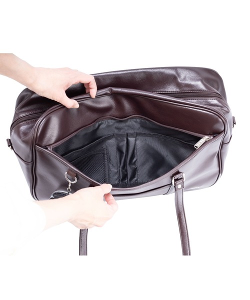 HeM（ヘム）の「【HeM/ヘム】 セブンティーンコラボ スクールバッグ 18L SAC'S BAR 別注 スクールボストン スクバ（ボストンバッグ・レディース・ブラウン/ブラック・FREE）」の15枚目の写真