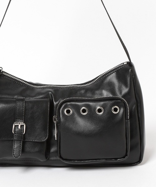 repipi armario（レピピ アルマリオ）の「Wポケットハトメショルダーバッグ（ショルダーバッグ・キッズ・グレー/ナチュラル/ブラック・ONESIZE）」の16枚目の写真