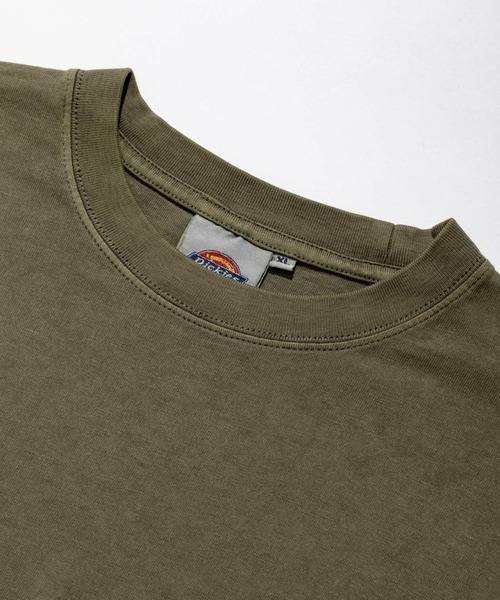 Dickies（ディッキーズ）の「Dickies/ディッキーズ ピグメント ロングスリーブTシャツ ブランドロゴ 長袖/ロゴTシャツ（Tシャツ/カットソー・メンズ・ブラック/グリーン/ベージュ・MEDIUM/X-LARGE/LARGE）」の9枚目の写真
