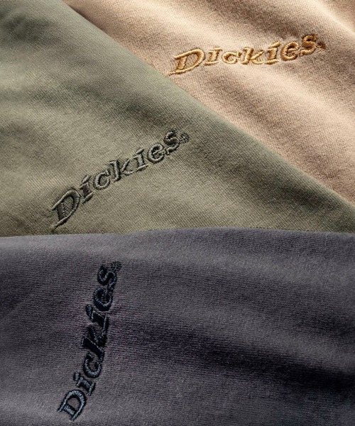 Dickies（ディッキーズ）の「Dickies/ディッキーズ ピグメント ロングスリーブTシャツ ブランドロゴ 長袖/ロゴTシャツ（Tシャツ/カットソー・メンズ・ブラック/グリーン/ベージュ・MEDIUM/X-LARGE/LARGE）」の4枚目の写真