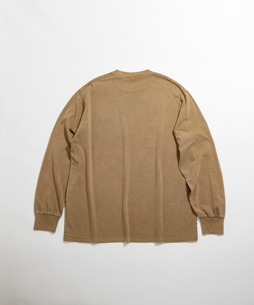 Dickies（ディッキーズ）の「Dickies/ディッキーズ ピグメント ロングスリーブTシャツ ブランドロゴ 長袖/ロゴTシャツ（Tシャツ/カットソー・メンズ・ブラック/グリーン/ベージュ・MEDIUM/X-LARGE/LARGE）」の8枚目の写真