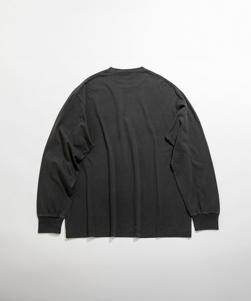 Dickies（ディッキーズ）の「Dickies/ディッキーズ ピグメント ロングスリーブTシャツ ブランドロゴ 長袖/ロゴTシャツ（Tシャツ/カットソー・メンズ・ブラック/グリーン/ベージュ・MEDIUM/X-LARGE/LARGE）」の7枚目の写真