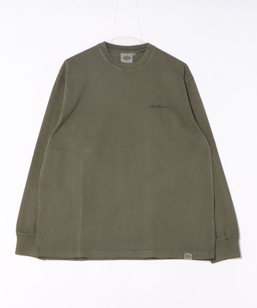 Dickies（ディッキーズ）の「Dickies/ディッキーズ ピグメント ロングスリーブTシャツ ブランドロゴ 長袖/ロゴTシャツ（Tシャツ/カットソー・メンズ・ブラック/グリーン/ベージュ・MEDIUM/X-LARGE/LARGE）」の15枚目の写真
