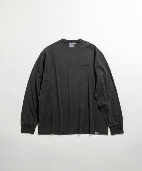 Dickies（ディッキーズ）の「Dickies/ディッキーズ ピグメント ロングスリーブTシャツ ブランドロゴ 長袖/ロゴTシャツ（Tシャツ/カットソー・メンズ・ブラック/グリーン/ベージュ・MEDIUM/X-LARGE/LARGE）」の13枚目の写真