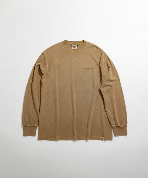 Dickies（ディッキーズ）の「Dickies/ディッキーズ ピグメント ロングスリーブTシャツ ブランドロゴ 長袖/ロゴTシャツ（Tシャツ/カットソー・メンズ・ブラック/グリーン/ベージュ・MEDIUM/X-LARGE/LARGE）」の14枚目の写真