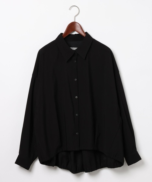 niko and...（ニコアンド）の「[MODE NORM CORE] テロツイルBIGコクーンシャツ（シャツ/ブラウス・レディース・ブルー/オフホワイト/ブラック・FREE）」の16枚目の写真