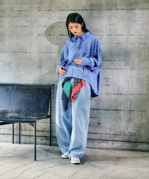 MODE NORM CORE] テロツイルBIGコクーンシャツ（シャツ/ブラウス