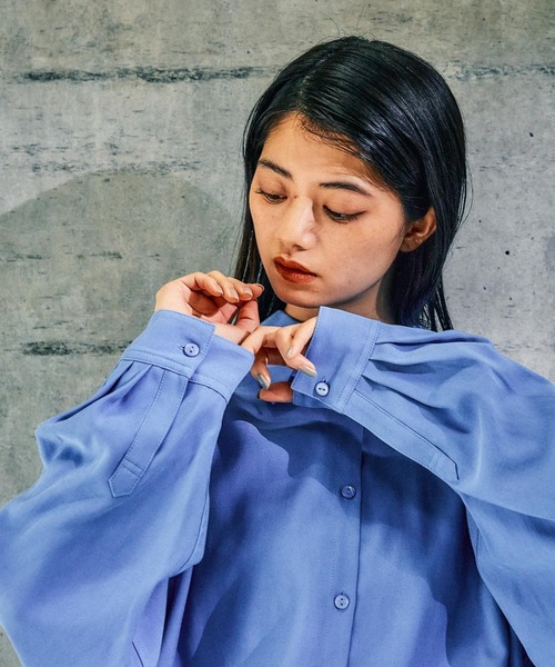 MODE NORM CORE] テロツイルBIGコクーンシャツ（シャツ/ブラウス