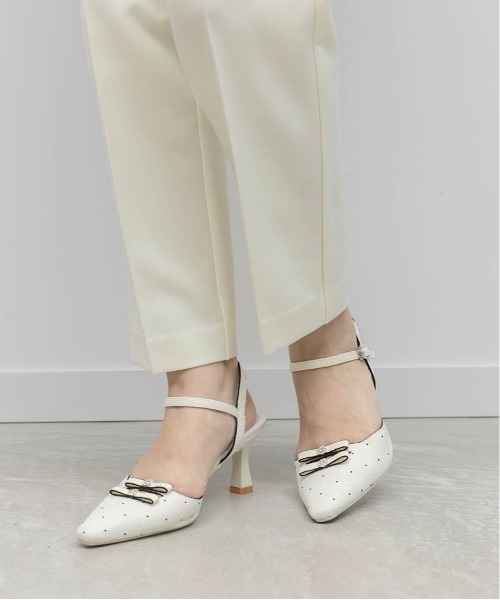 RANDA（ランダ）の「ミニリボンアンクルストラップパンプス（パンプス・レディース・ブルー/ホワイト/ブラック・M/S/LL/L）」の18枚目の写真