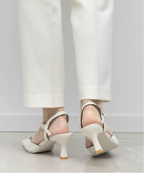 RANDA（ランダ）の「ミニリボンアンクルストラップパンプス（パンプス・レディース・ブルー/ホワイト/ブラック・M/S/LL/L）」の19枚目の写真