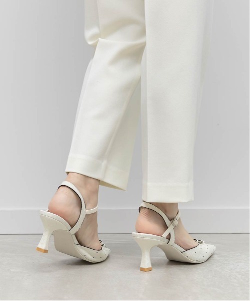 RANDA（ランダ）の「ミニリボンアンクルストラップパンプス（パンプス・レディース・ブルー/ホワイト/ブラック・M/S/LL/L）」の20枚目の写真