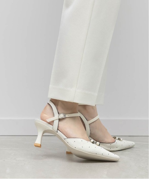 RANDA（ランダ）の「ミニリボンアンクルストラップパンプス（パンプス・レディース・ブルー/ホワイト/ブラック・M/S/LL/L）」の21枚目の写真