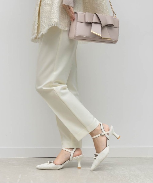 RANDA（ランダ）の「ミニリボンアンクルストラップパンプス（パンプス・レディース・ブルー/ホワイト/ブラック・M/S/LL/L）」の22枚目の写真