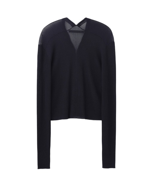 JOHN LAWRENCE SULLIVAN(ジョンローレンスサリバン)の「ZIP-UP KNIT CARDIGAN(カーディガン/ボレロ・レディース・グリーン/ボルドー/ネイビー・ONE SIZE)」の5枚目の写真