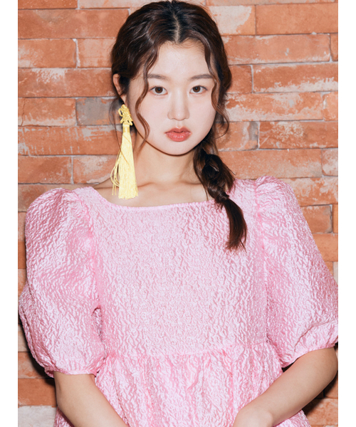 BOMNAL BOUTIQUE(ボムナルブティック)の「デイジーボリュームパフミディドレス(ワンピース・レディース・その他・FREE)」の5枚目の写真